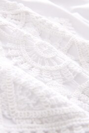 White Placement Crochet T-Shirt - Image 6 of 6