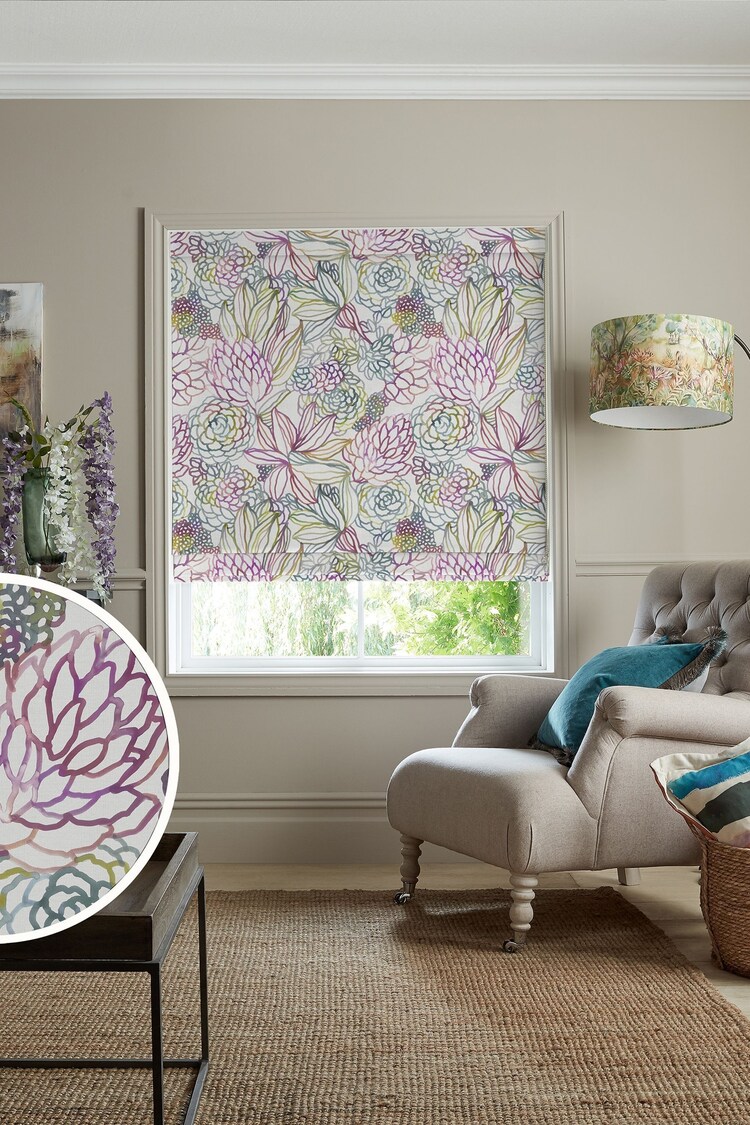 Voyage Sorbet Purple Althorp Made to Measure Roman Blind - Image 1 of 6