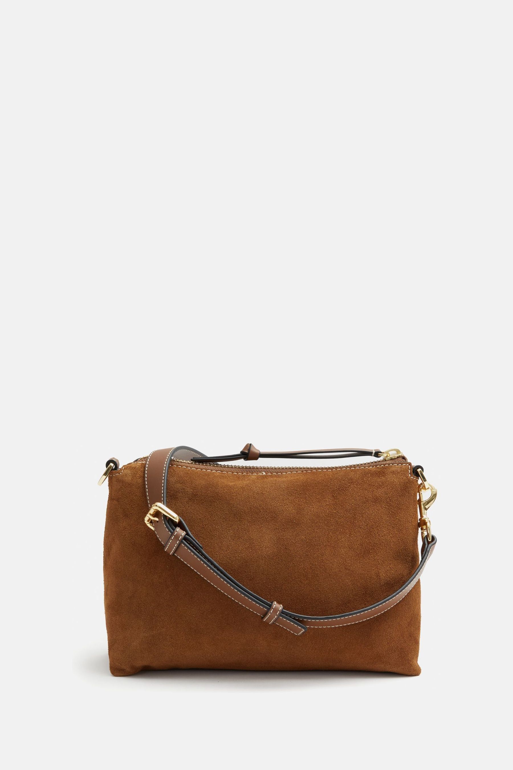 Buy Jigsaw Natural Ava Suede Cross Body Bag from Next Ireland