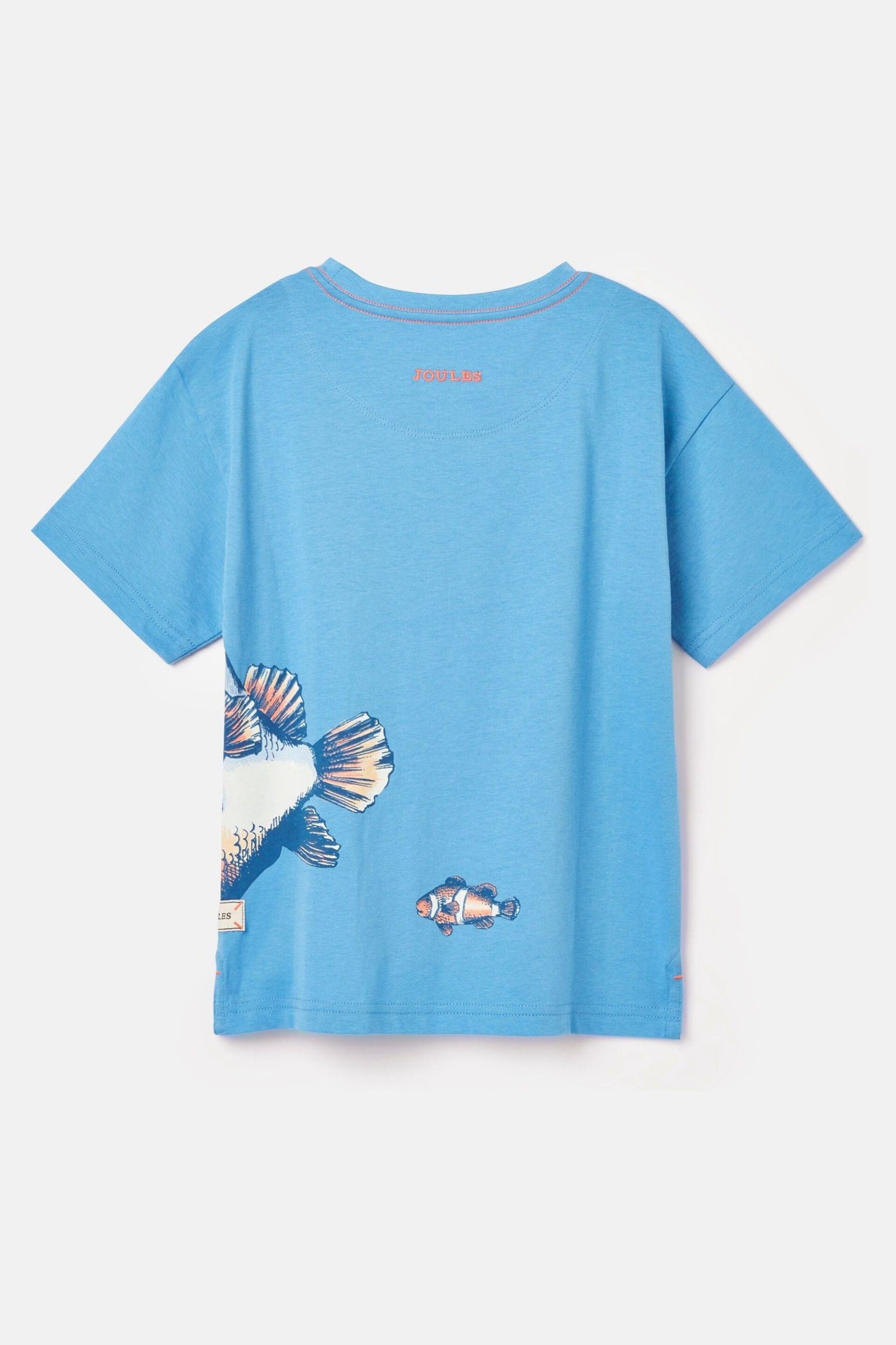 Joules Ben Blue Short Sleeve T-Shirt - Image 2 of 7