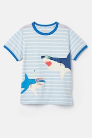 Joules Archie Blue Artwork T-Shirt - Image 1 of 7