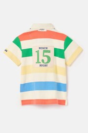 Joules Tournament Multi Rugby Jersey Polo Shirt - Image 5 of 9