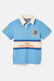 Joules Tournament Blue Rugby Jersey Polo Shirt - Image 3 of 6