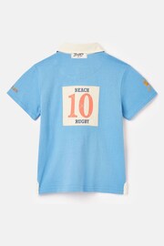 Joules Tournament Blue Rugby Jersey Polo Shirt - Image 4 of 6