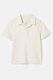 Joules Otto Neutral Towelling Polo Shirt - Image 1 of 6