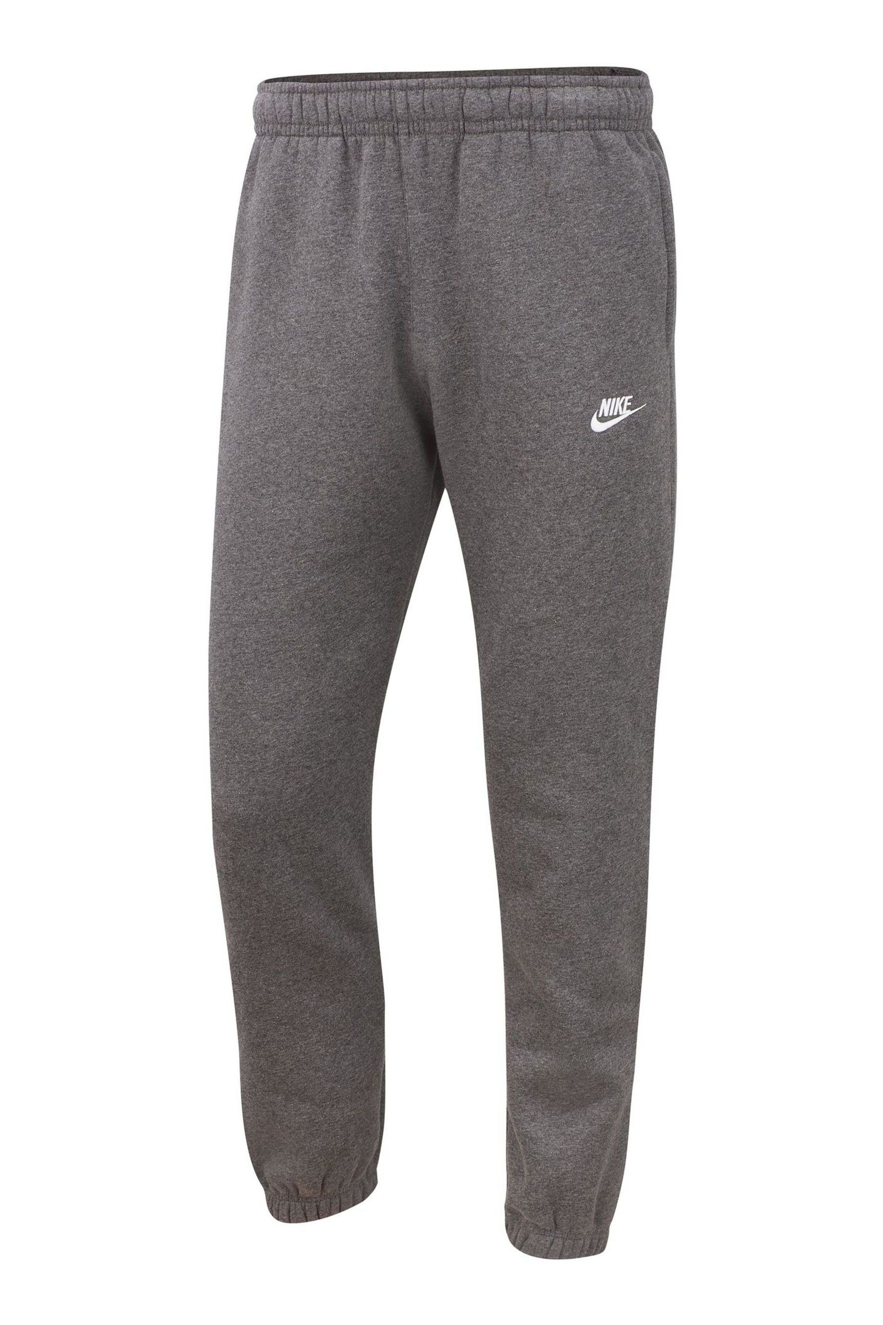 Nike club casual fit cuffed joggers in dark grey outlet