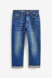 Blue Loose Fit Cotton Rich Stretch Jeans (3-17yrs) - Image 1 of 2