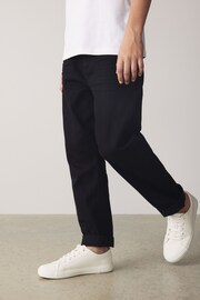 Black Loose Fit Cotton Rich Stretch Jeans (3-17yrs) - Image 2 of 4