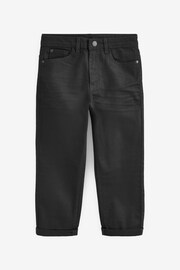 Black Loose Fit Cotton Rich Stretch Jeans (3-17yrs) - Image 3 of 4