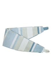 Laura Ashley Set of 2 Seaspray Blue Awning Stripe Tie Backs - Image 1 of 1
