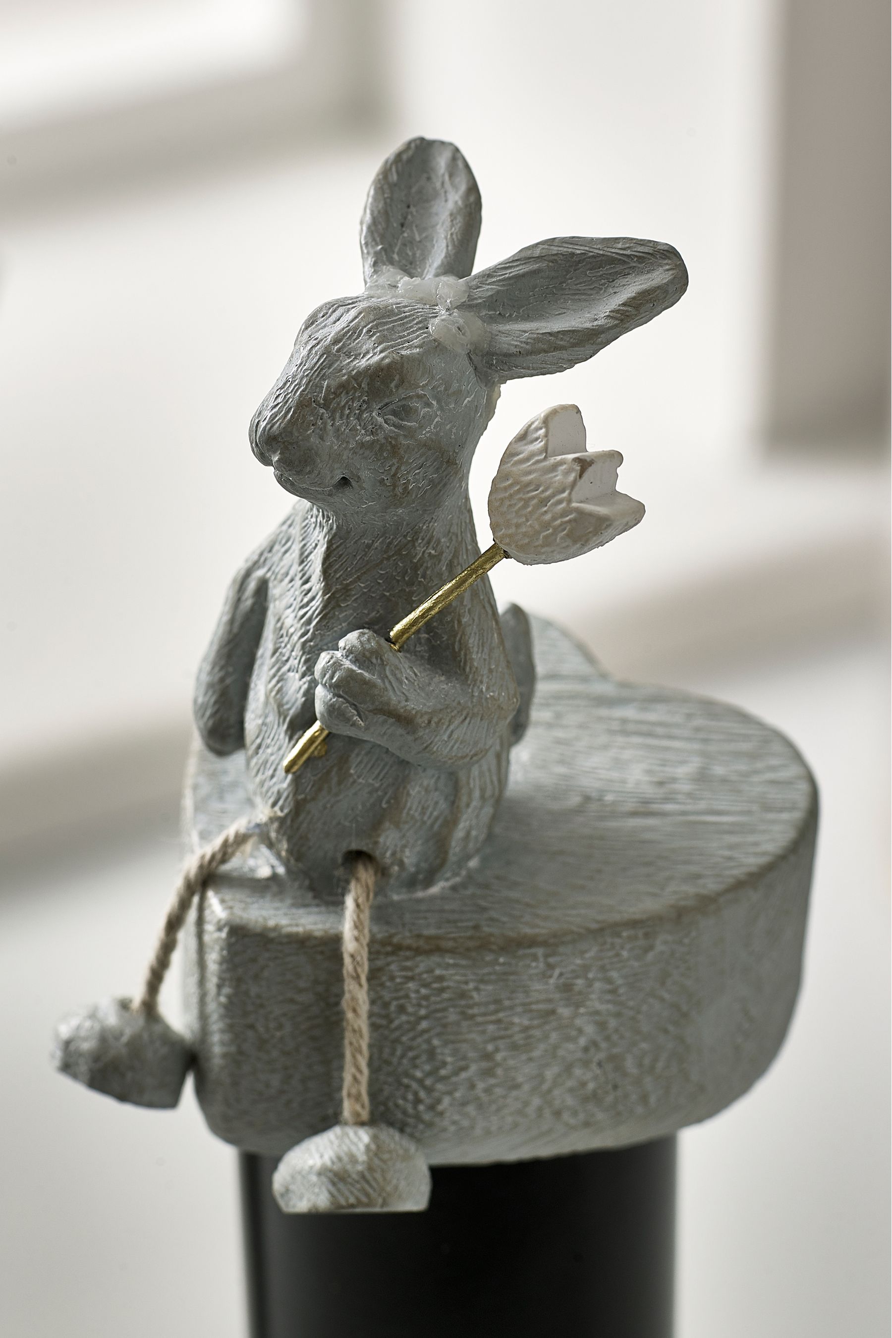 Buy Grey Bunny Rabbit Kitchen Roll Holder from Next Latvia