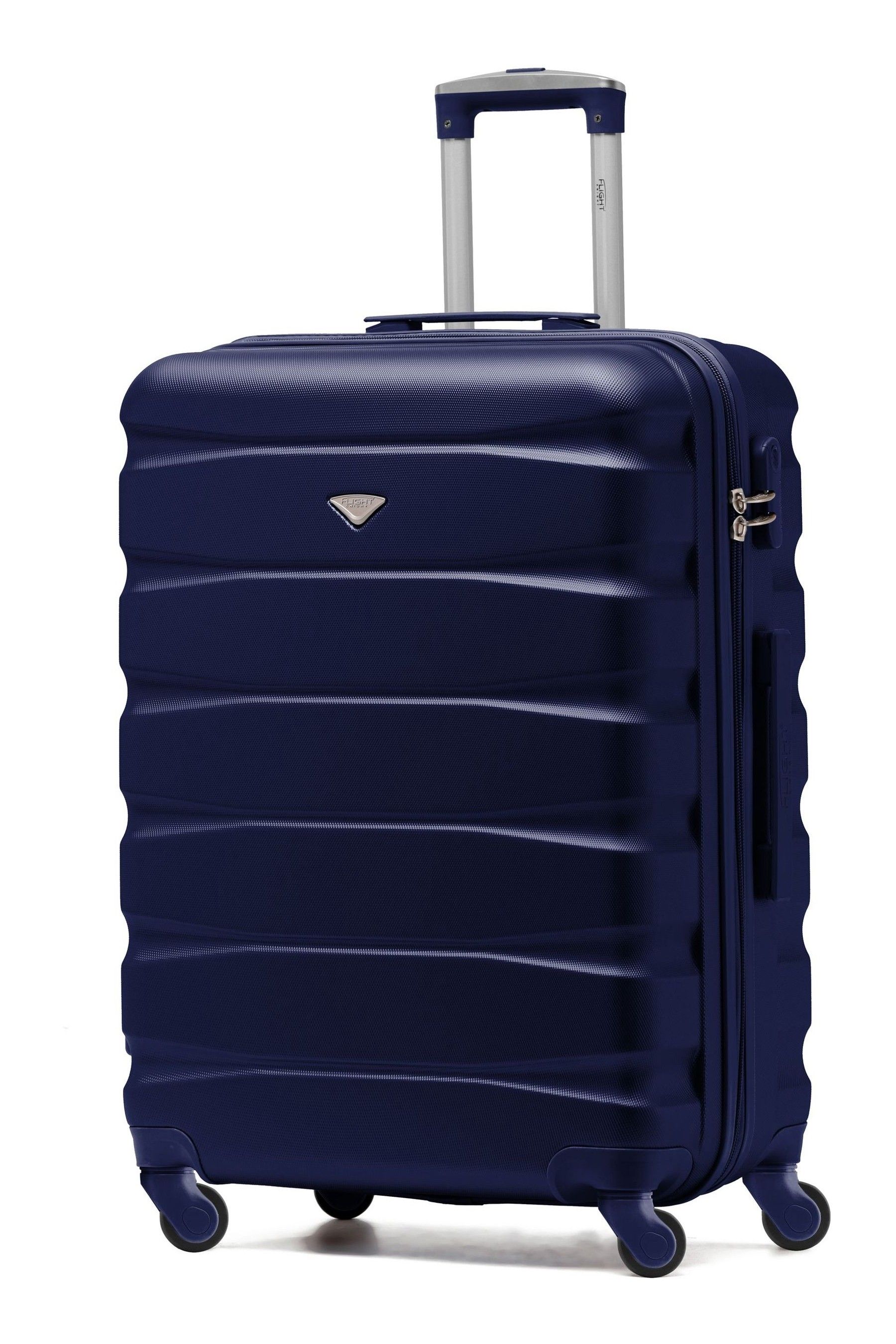 Buy Flight Knight Navy Medium Hardcase Lightweight Check In Suitcase With 4 Wheels from Next Canada