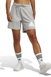 adidas Grey Future Icons Badge Of Sport Shorts - Image 1 of 6