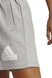 adidas Grey Future Icons Badge Of Sport Shorts - Image 5 of 6