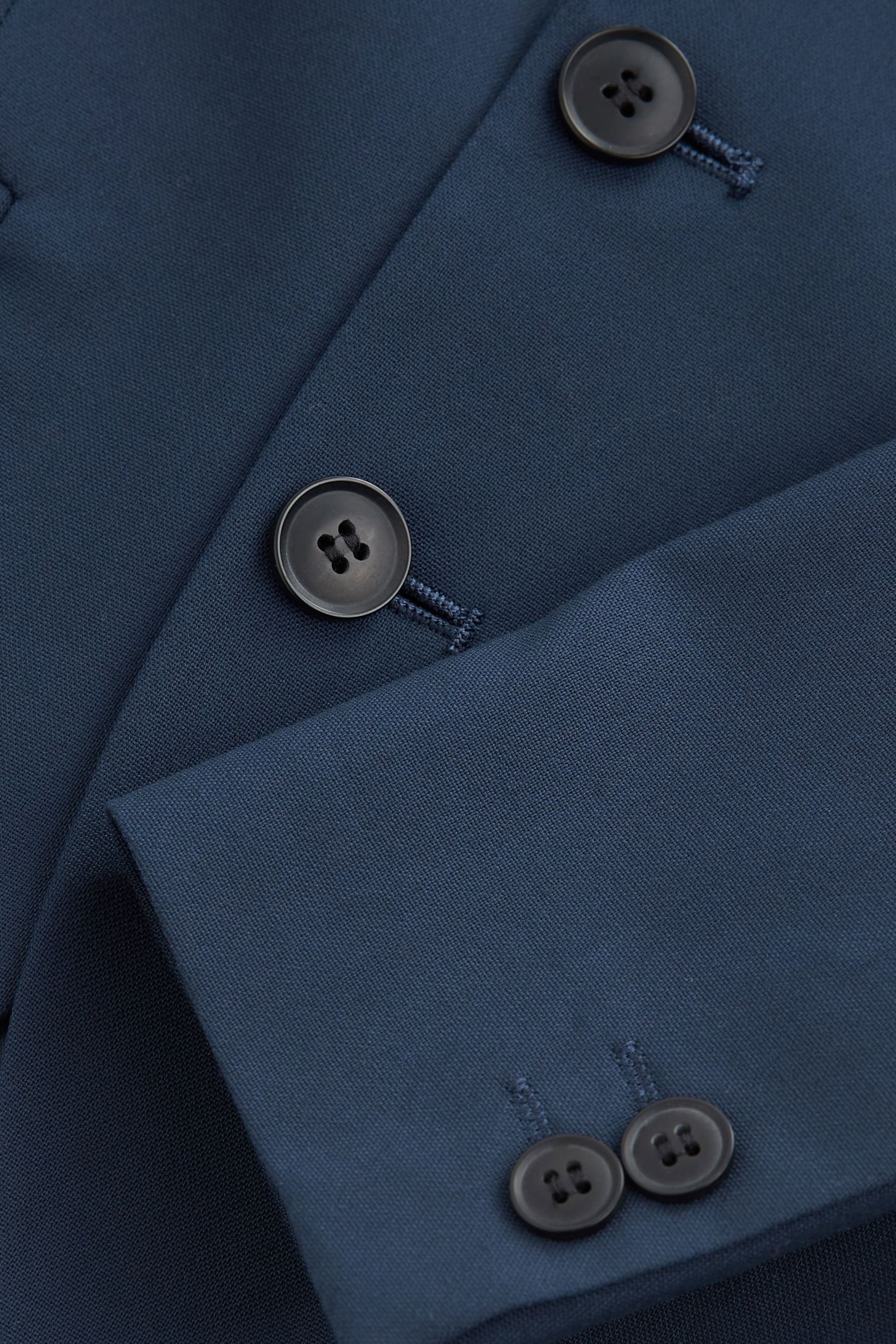 Blue Tailored Fit Suit Jacket (12mths-16yrs) - Image 6 of 6