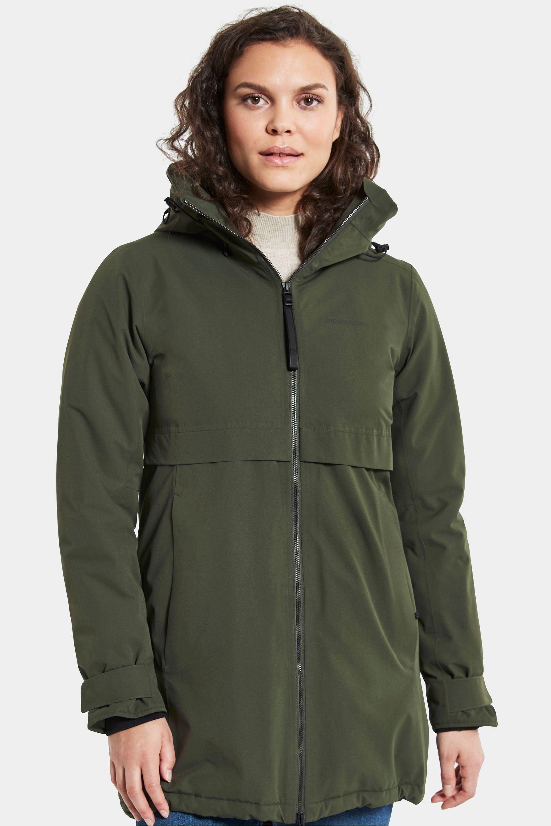 Buy Didriksons Green Helle Wns Parka 5 Jacket from Next Canada