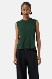 Jigsaw Dark Green Cotton Blend Crew Tank Top - Image 1 of 7