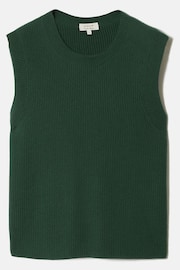 Jigsaw Dark Green Cotton Blend Crew Tank Top - Image 7 of 7