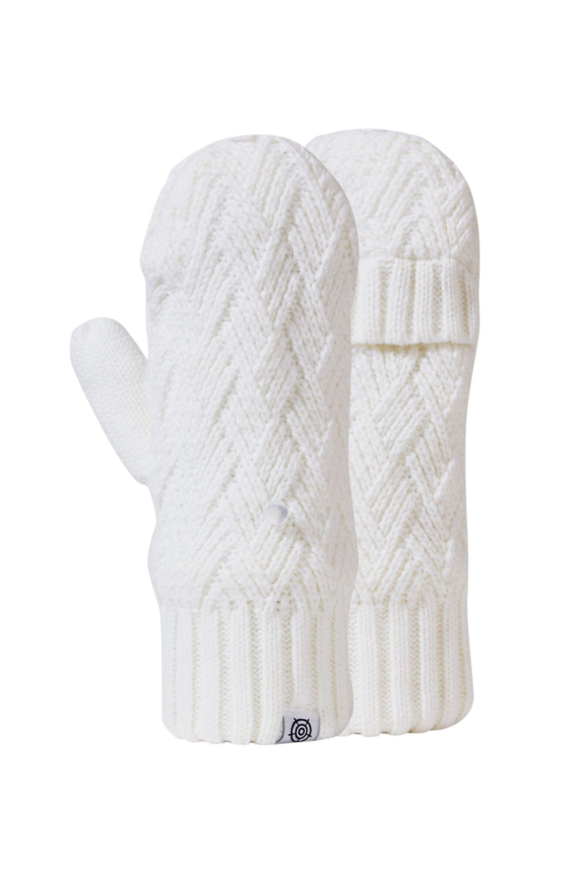 Tog 24 Off White Britton Lined Mittens - Image 1 of 2