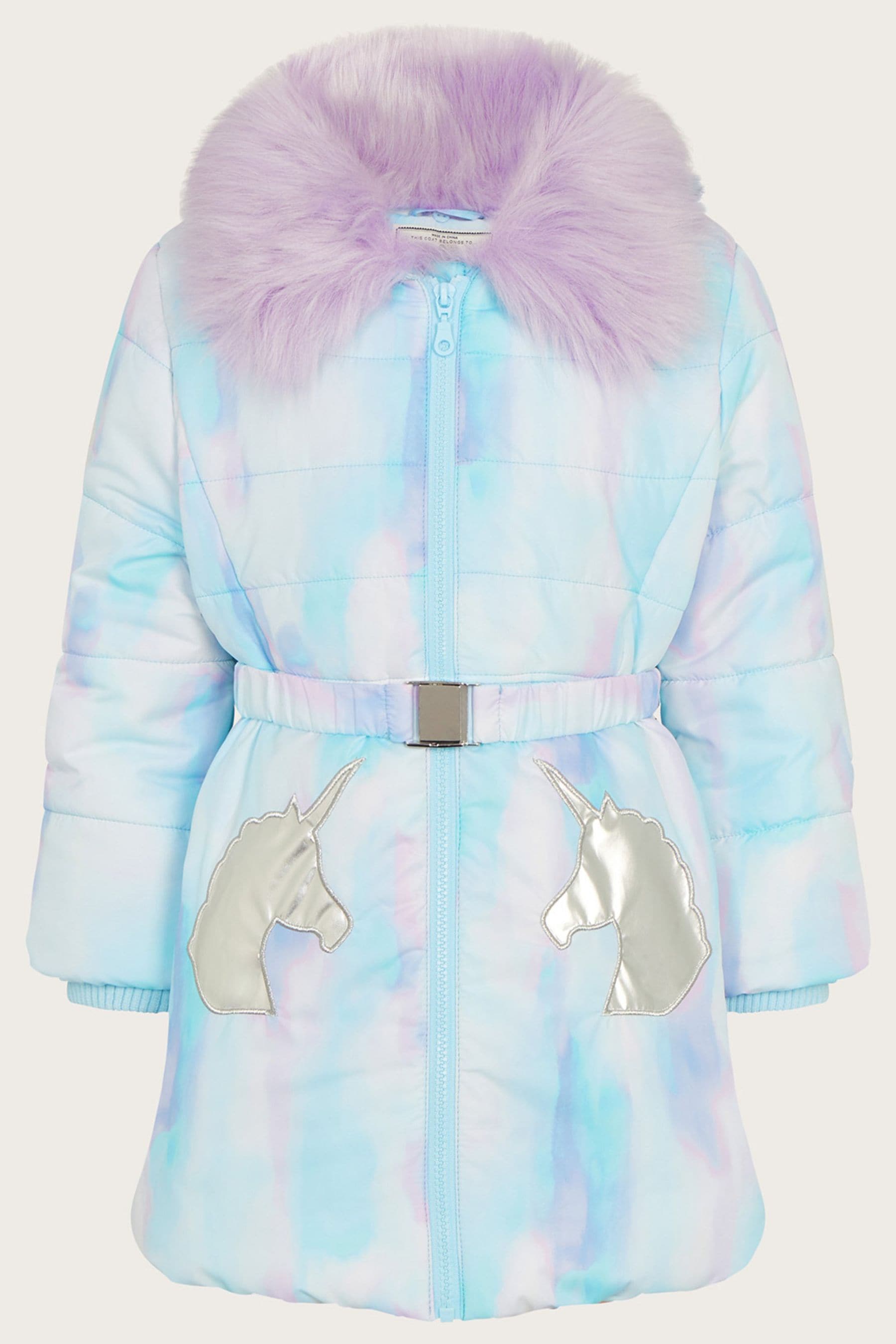 Buy Monsoon Watercolour Unicorn Padded Coat from Next Luxembourg