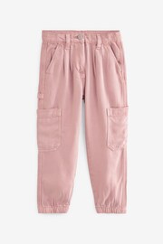 Pink TENCEL™ Cargo Trousers (3-16yrs) - Image 6 of 8