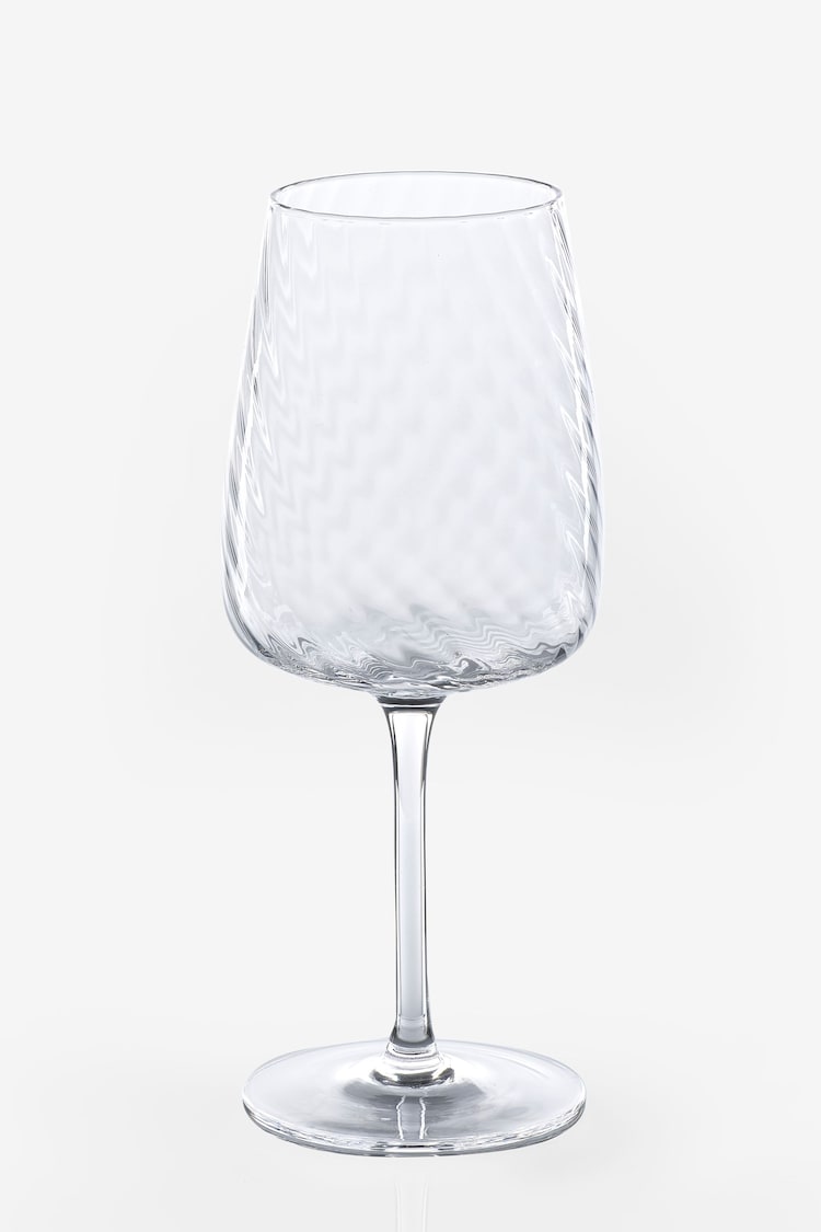 Set of 4 Clear Anais Wine Glasses - Image 4 of 4