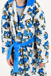 Brand Threads Grey Sonic The Hedgehog Dressing Gown - Image 3 of 4