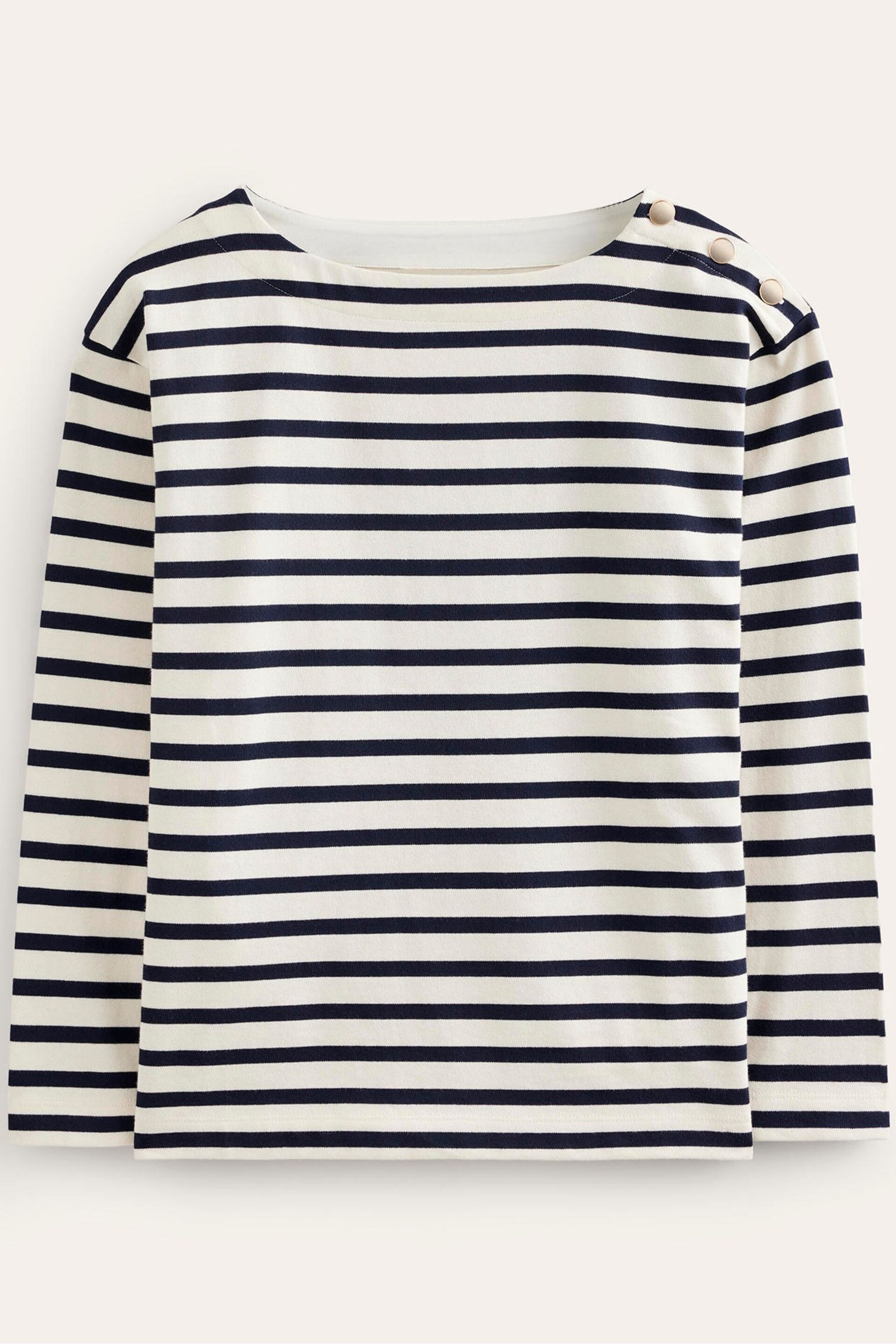 Boden Blue Sophie Heavyweight Breton Top - Image 5 of 5