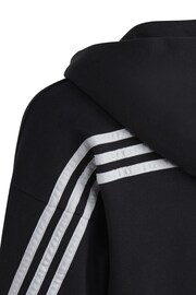 adidas Black Future Icons 3-Stripes Full-Zip Hoodie - Image 10 of 10