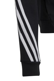 adidas Black Future Icons 3-Stripes Full-Zip Hoodie - Image 9 of 10