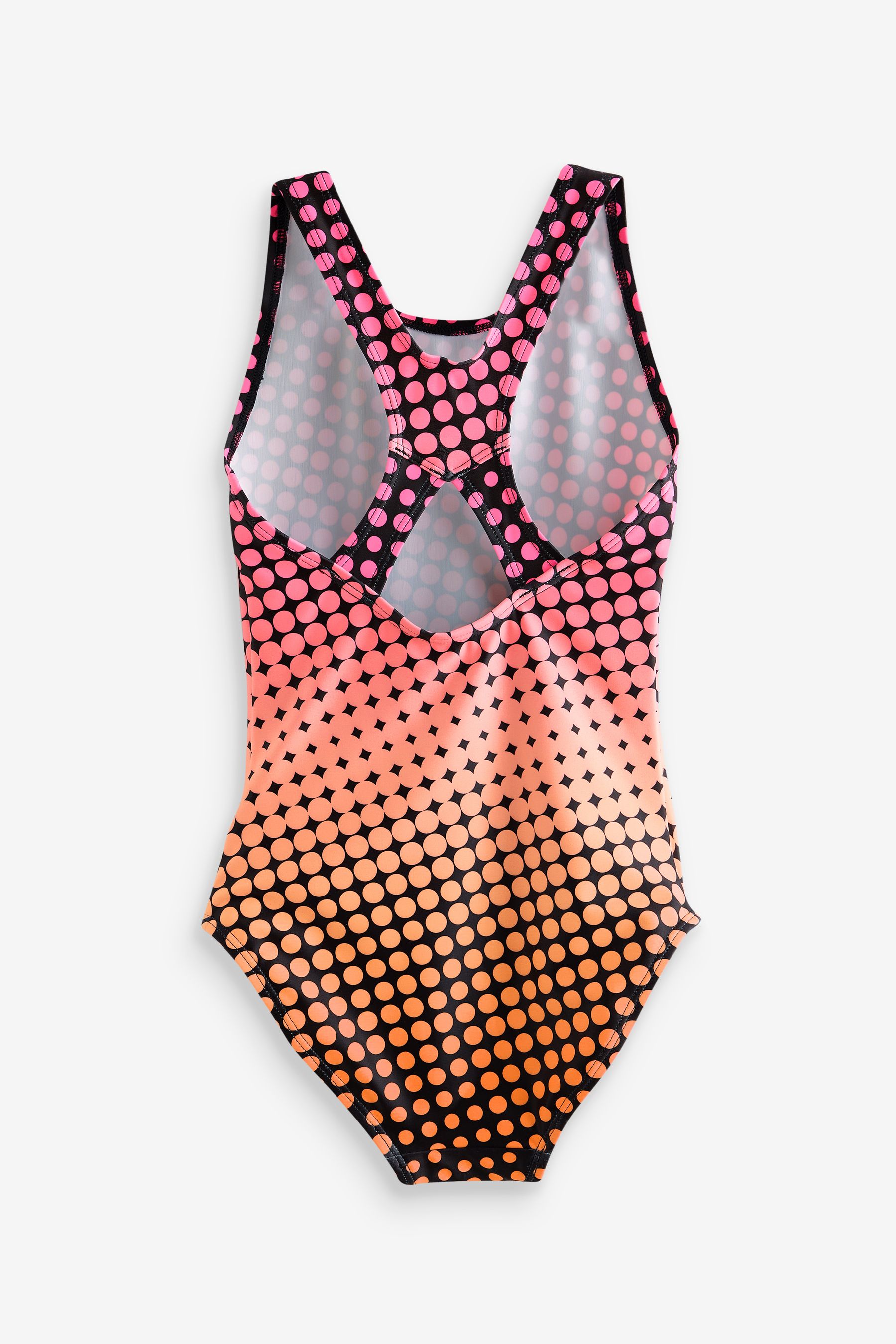 Buy Pink Black Geo Sports Cross Back Swimsuit 3 16yrs from Next Netherlands