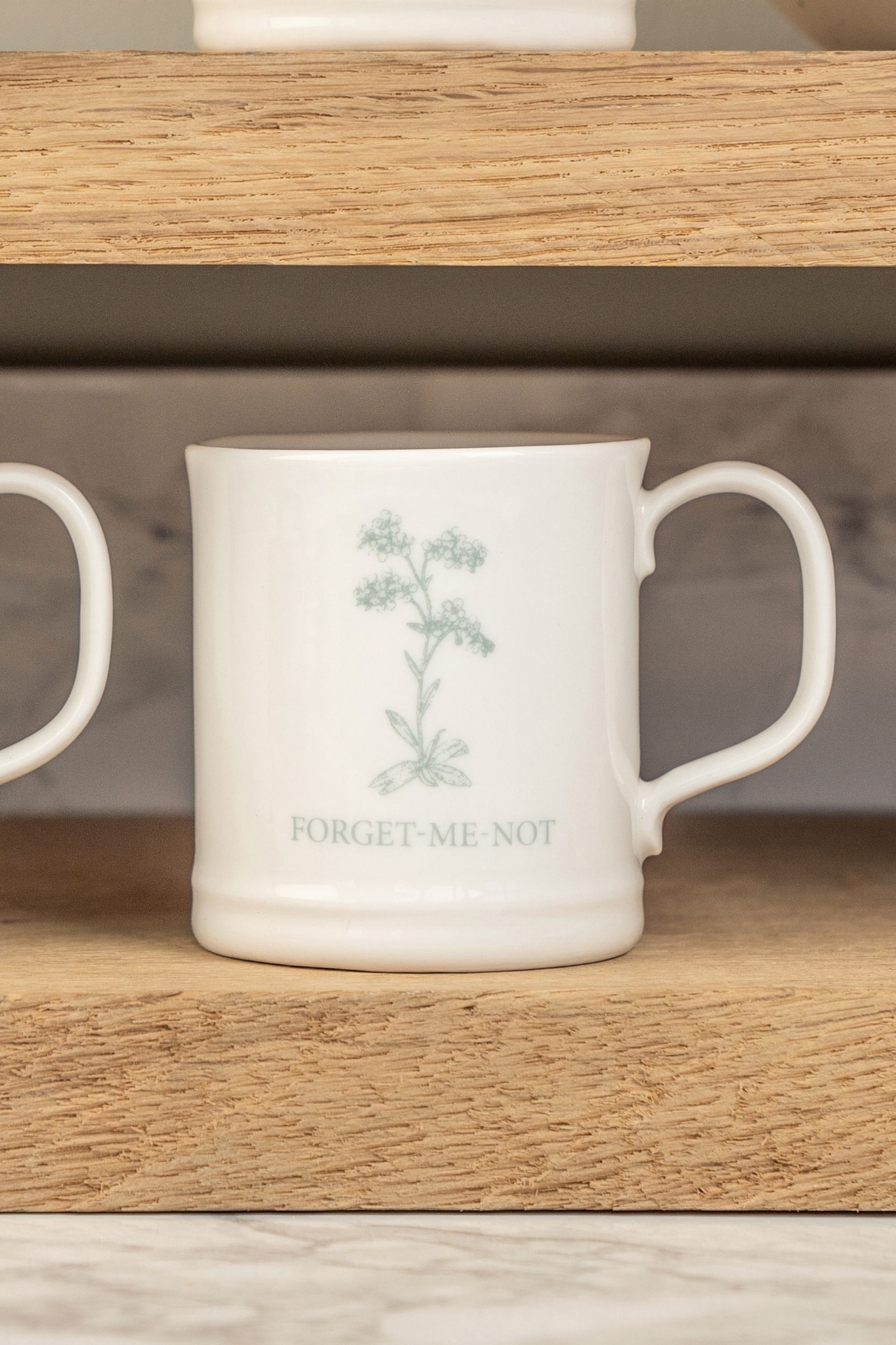Mary Berry Set of 2 Forget Me Not Garden Mugs - Image 1 of 2