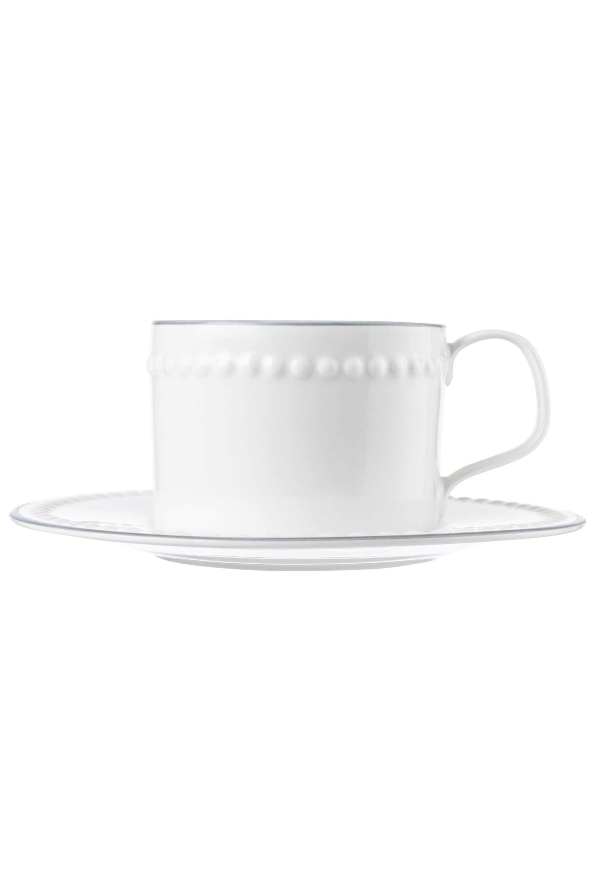 Mary Berry Set of 2 White Signature Cup & Saucers 225ml - Image 2 of 3