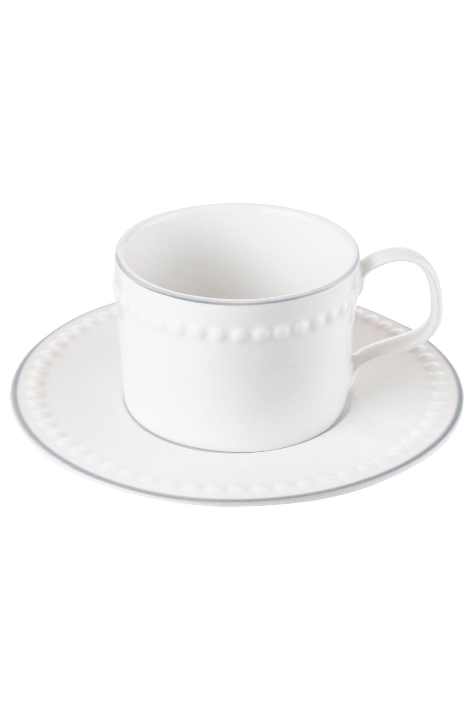 Mary Berry Set of 2 White Signature Cup & Saucers 225ml - Image 3 of 3