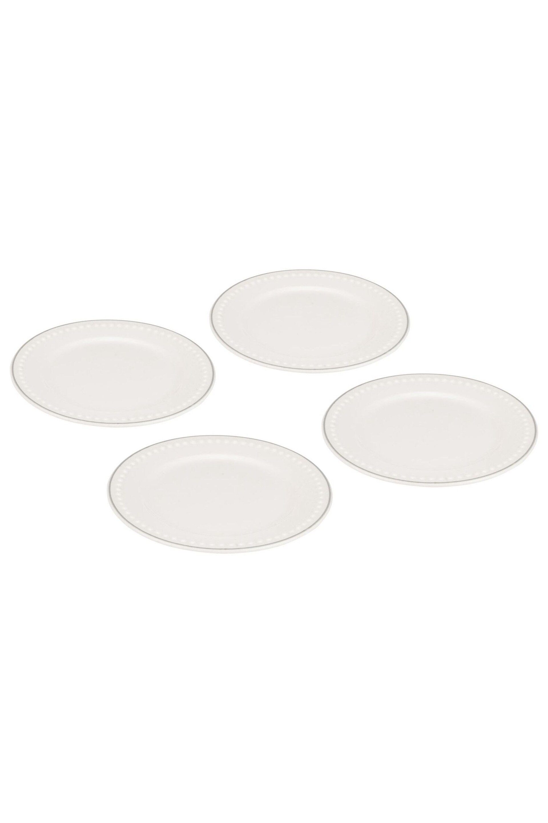 Mary Berry Set of 4 White Signature Cake Plates - Image 2 of 3