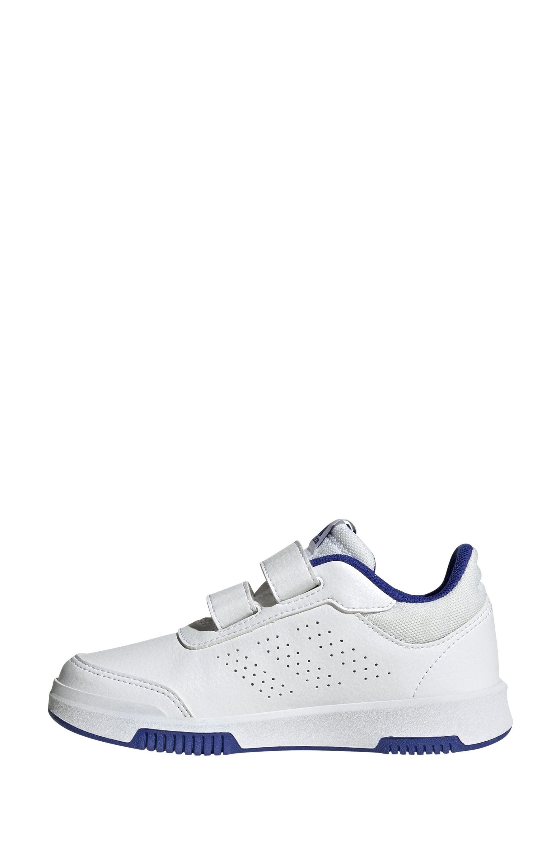 Buy adidas White Blue Hook and Loop Tensaur Hook and Loop Shoes from Next USA