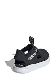 adidas Originals 360 Infant Black Sandals - Image 4 of 8