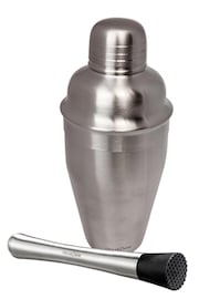 Cellardine Silver Classic Cocktail Shaker 500ml with Muddler - Image 2 of 2