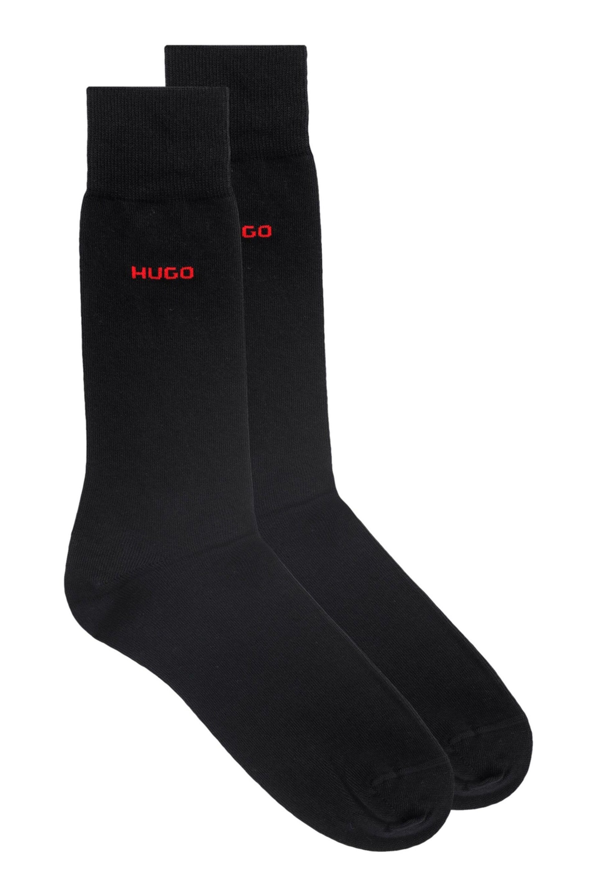 Cotton Blend Logo Socks 2 Pack - Image 1 of 3