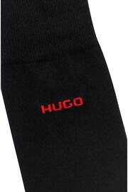 HUGO Cotton Blend Logo Socks 2 Pack - 圖片 3/3