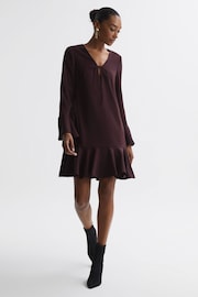 Florere V-Neck Mini Dress - Image 3 of 6