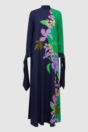 Florere Floral Tie Cuff Maxi Dress - Image 2 of 6