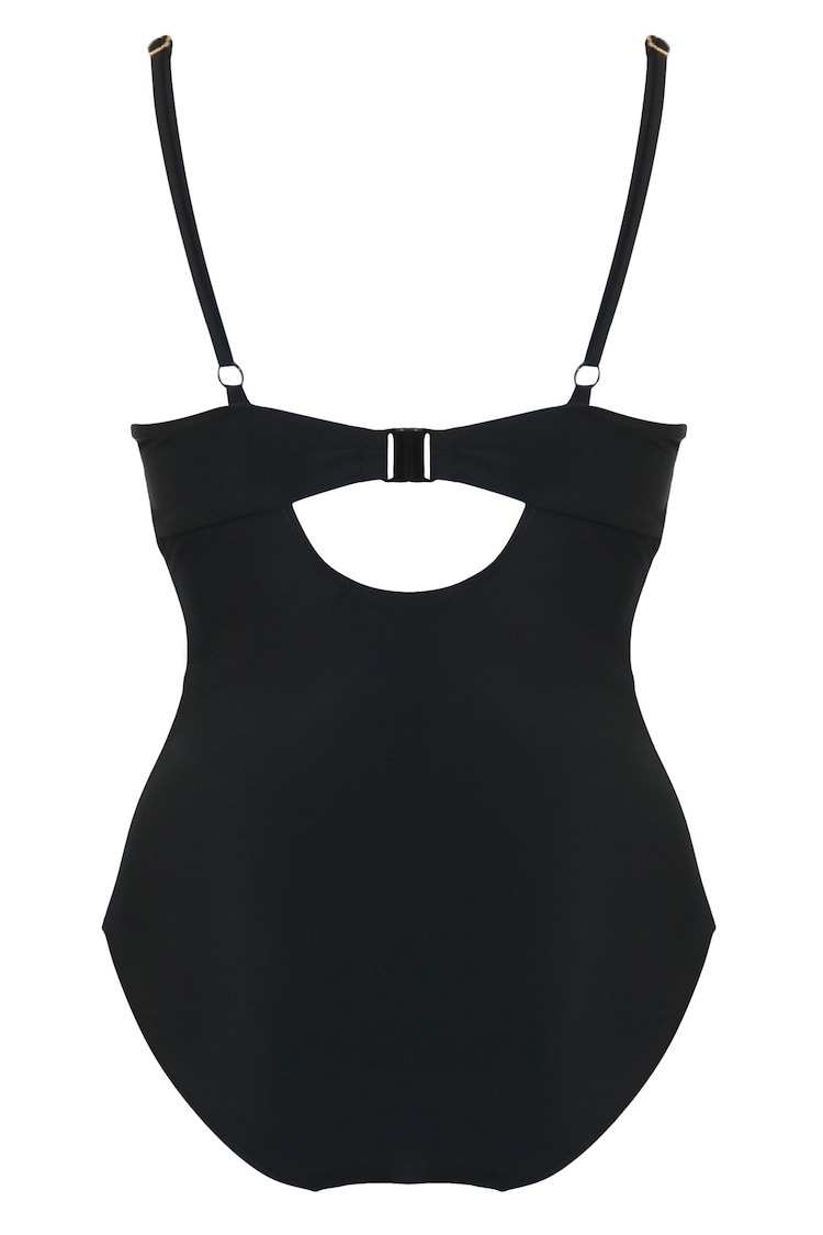 Pour Moi Black St Barts Tummy Control Swimsuit - Image 5 of 5