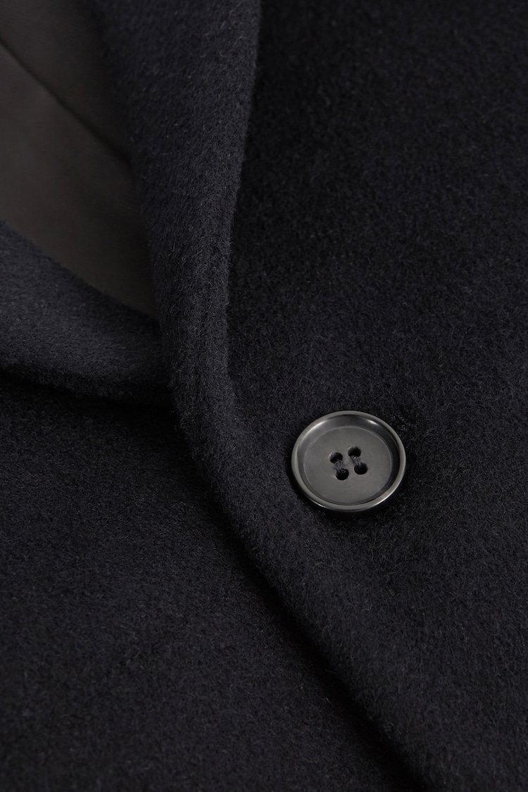 Reiss Navy Gable Senior Single Breasted Epsom Overcoat - Image 6 of 6