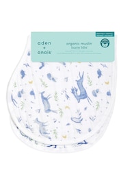 aden + anais Blue Cotton Muslin Burpy Bibs 2 Pack - Image 3 of 5