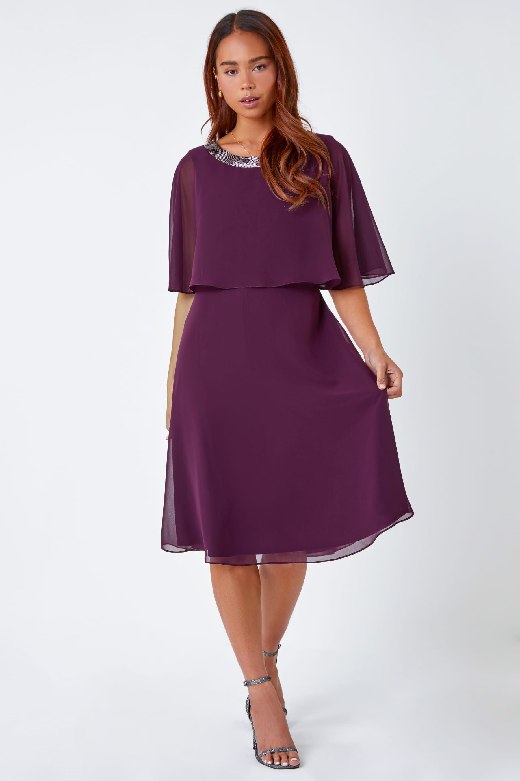 Petite chiffon dresses uk clearance