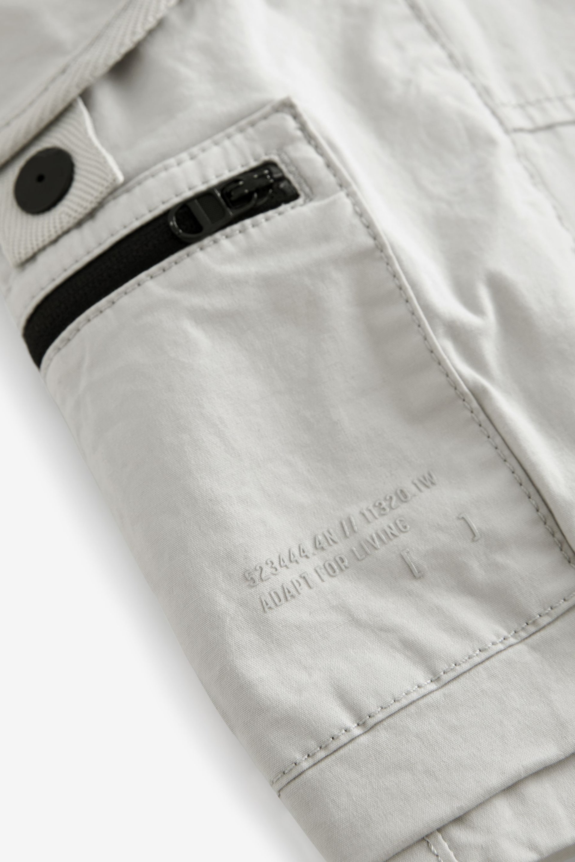 Grey Multi Pocket Cargo Shorts - Image 10 of 11