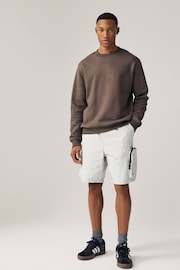 Grey Multi Pocket Cargo Shorts - Image 2 of 11