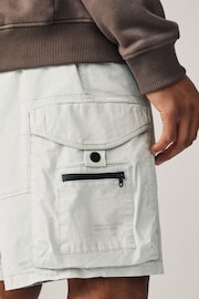 Grey Multi Pocket Cargo Shorts - Image 6 of 11