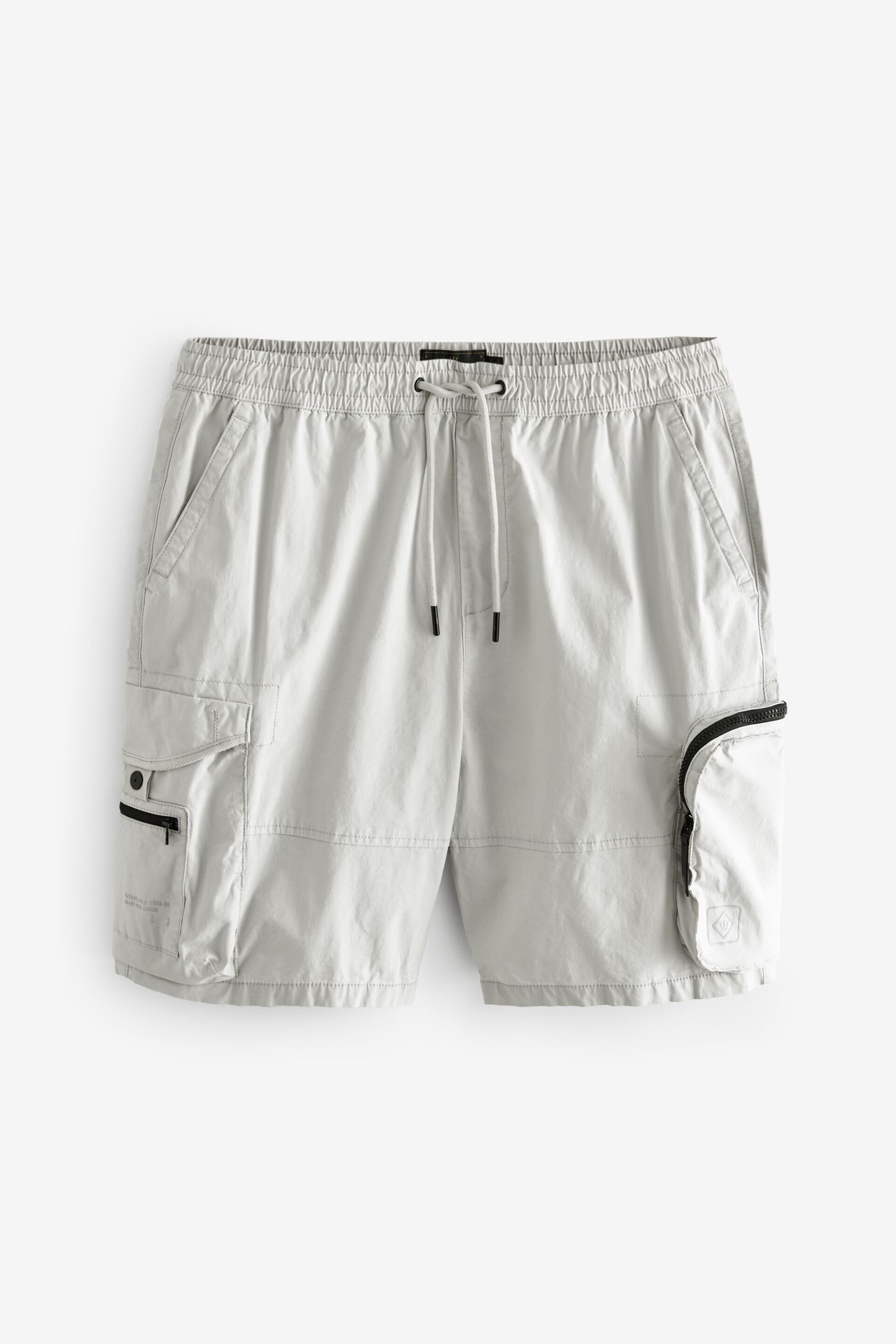 Grey Multi Pocket Cargo Shorts - Image 7 of 11
